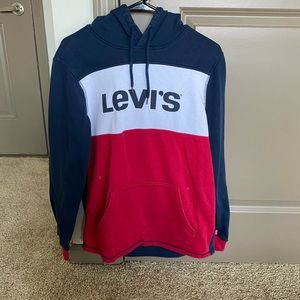 Levi’s red white and blue sweatshirt